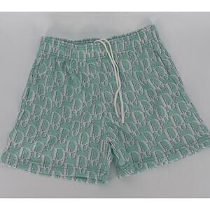 Bravest Studios Dior Sweat Shorts Green / White Size Medium